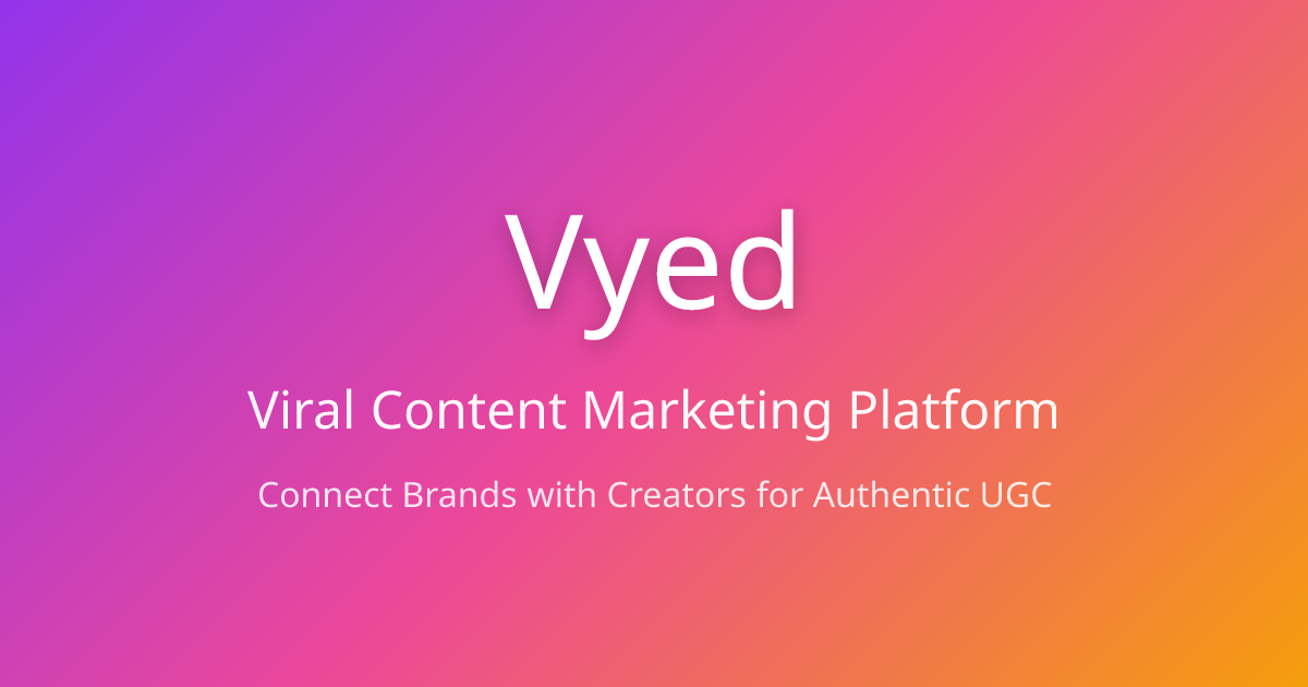 Vyed | Get Hundreds of Creators Making Videos for Your Brand